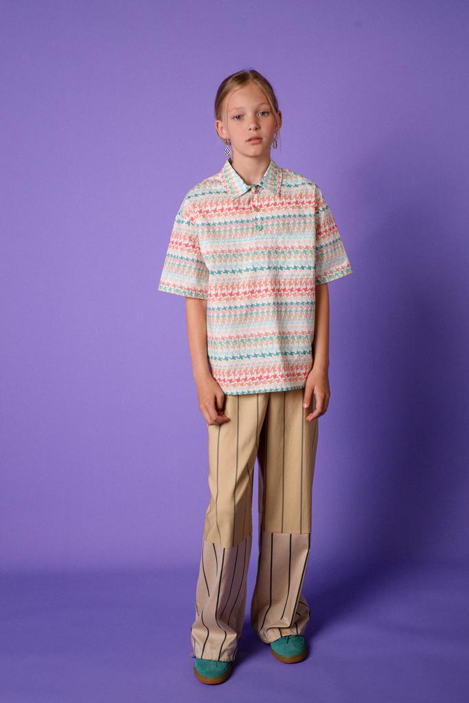 Широкие полосатые брюки