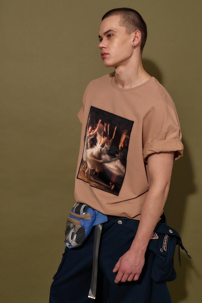 Футболка  "Ballerinas in Brown",  какао с молоком