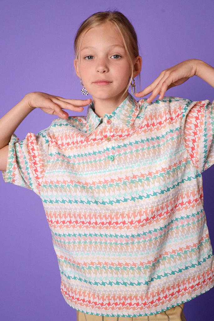 Рубашка с коротким рукавом "Running waves"