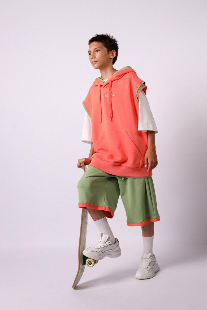 Очень длинные шорты "Space Jam", шалфей