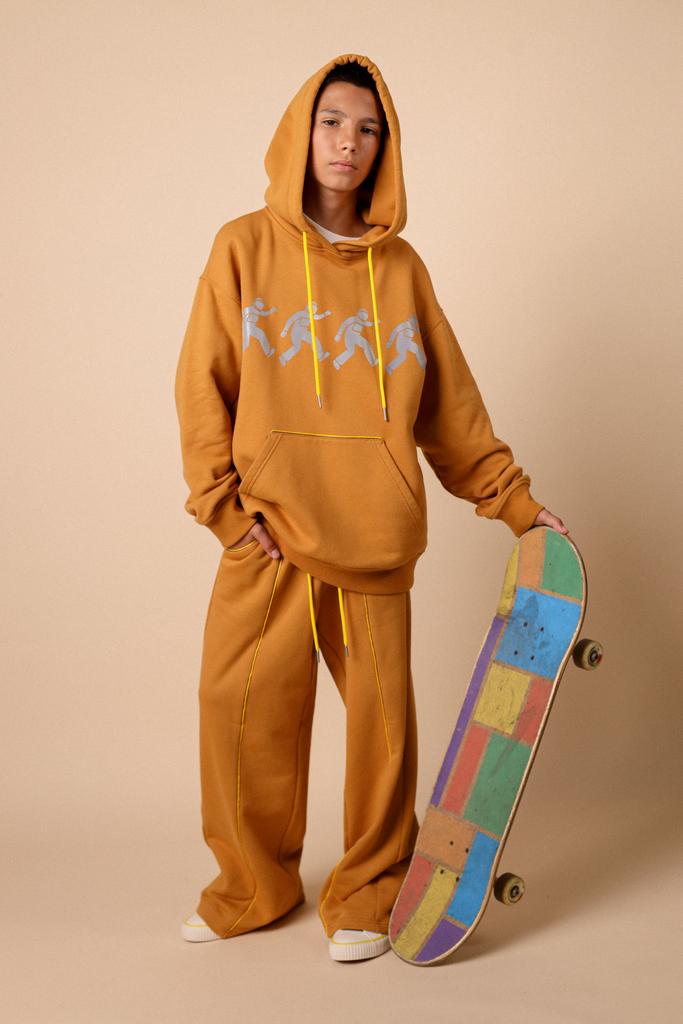 Трикотажные брюки "Jumping Astronaut", горчица