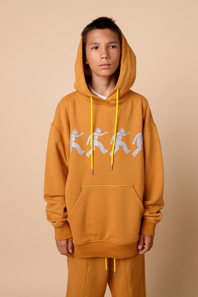 Худи  "Jumping Astronaut", горчица