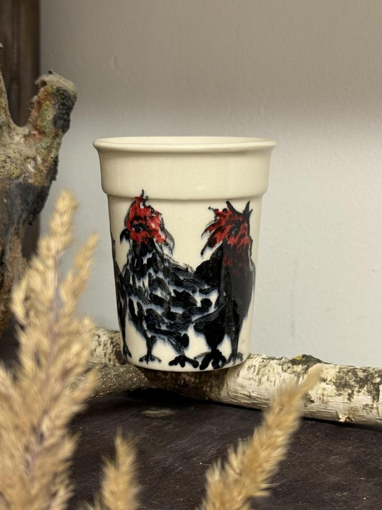 Стаканчик «Курочки и петушки»