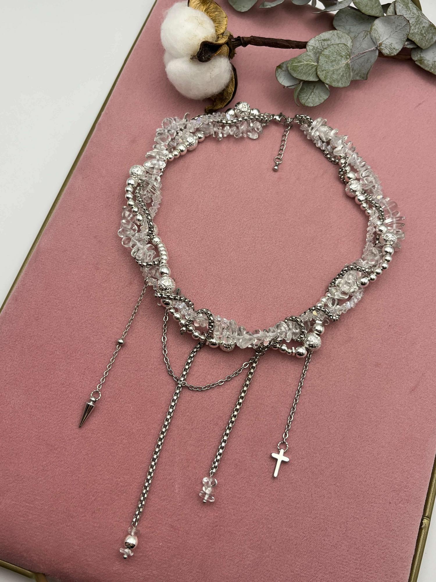 Многослойный чокер «Готический шик»