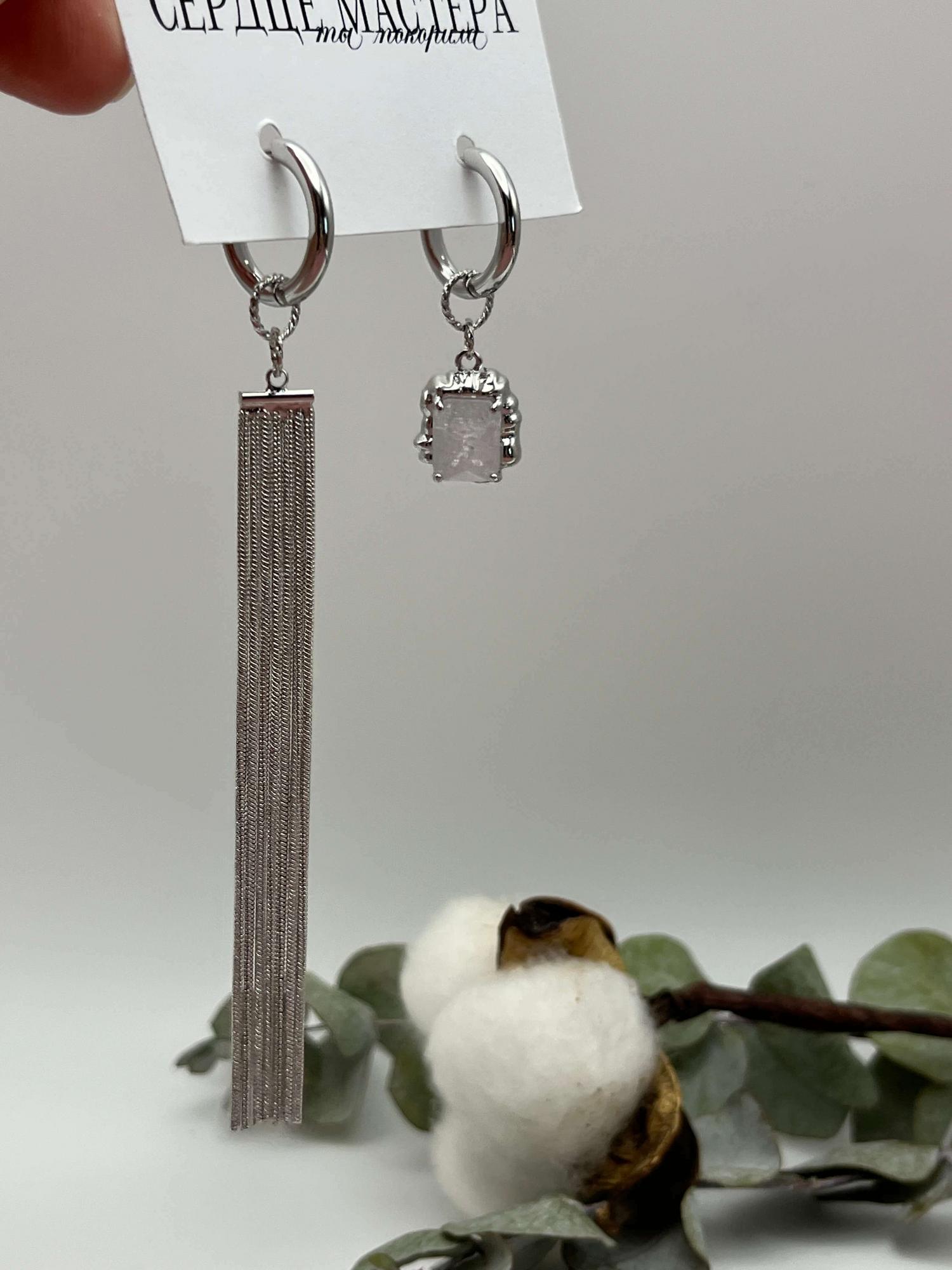 Серьги «Льды Байкала»