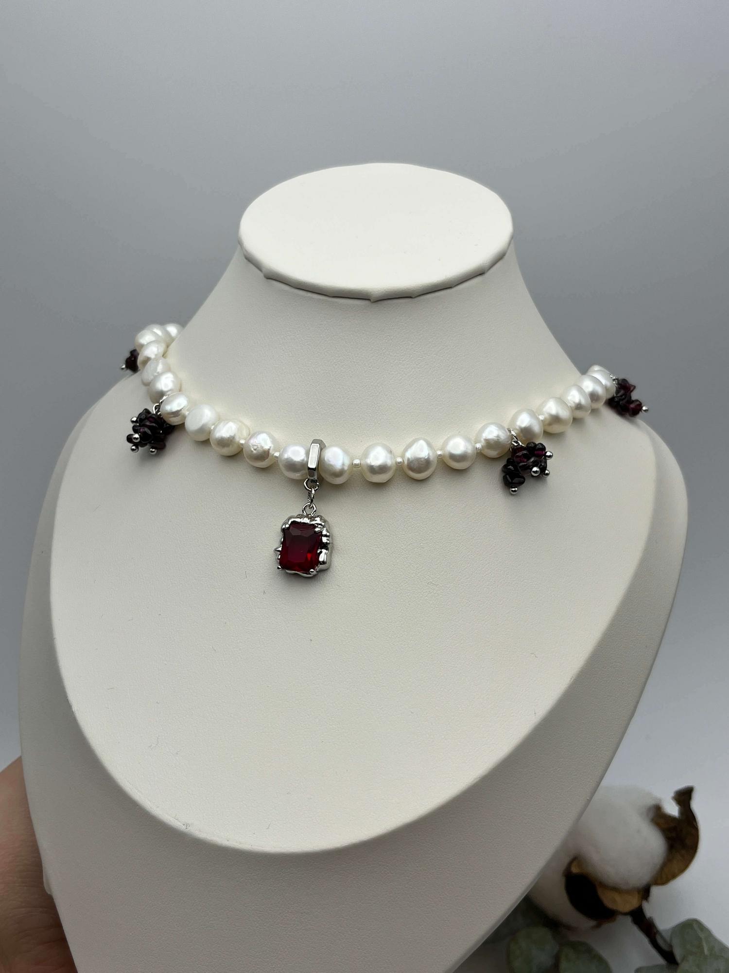 Чокер «Гроздья граната»