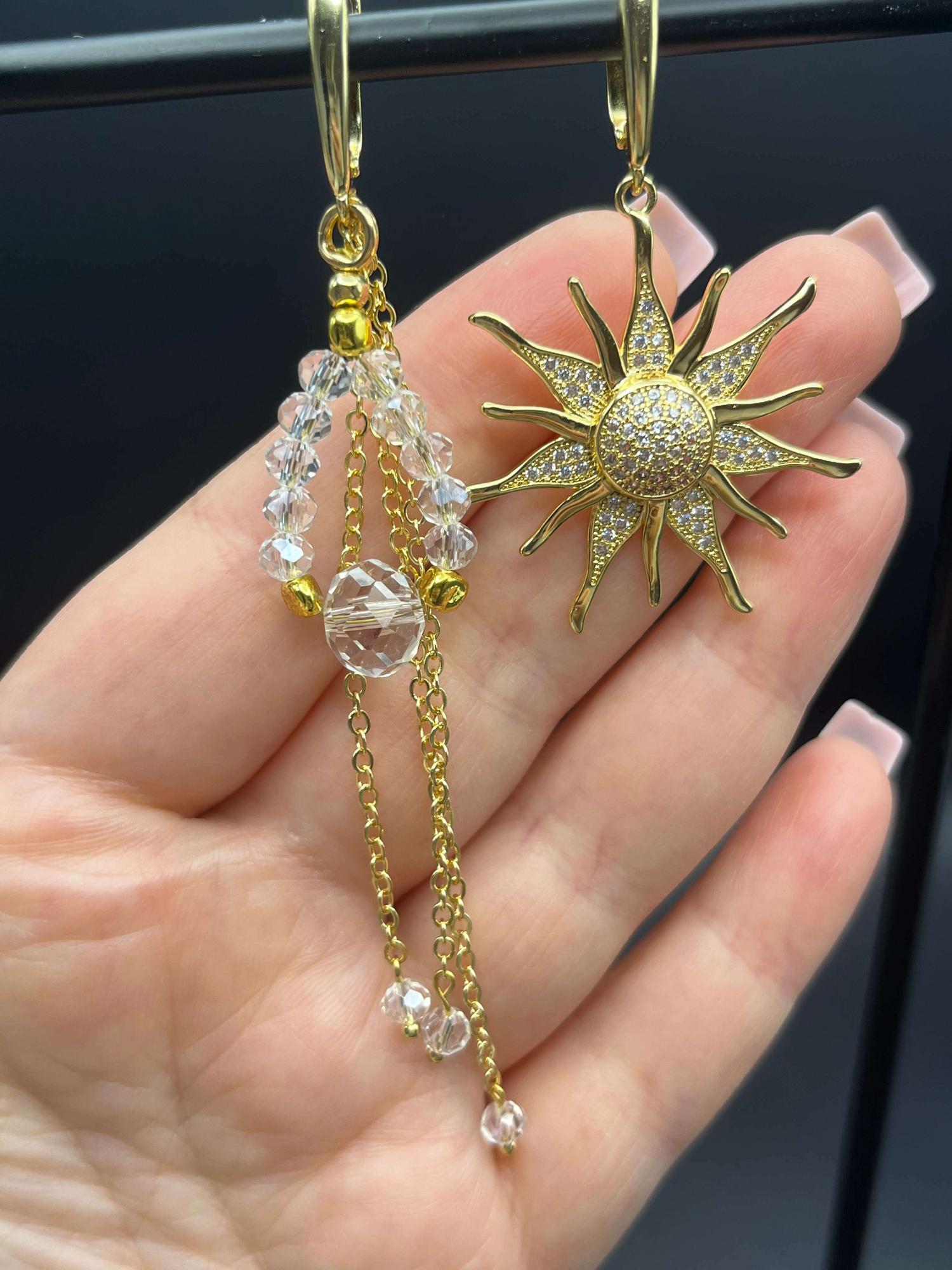 Серьги «Брызги игристого»