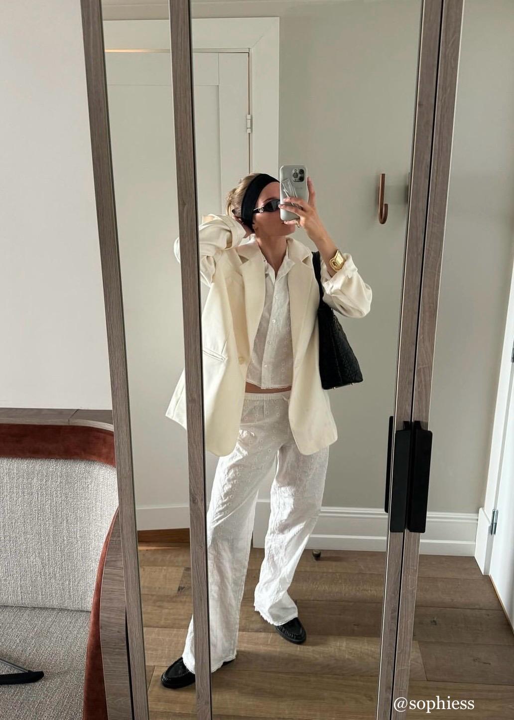 ボトムスその他 Blugirl Tailored White Blazer With Belted Waist Sleeveless Belted Tailored Blazer | boohoo