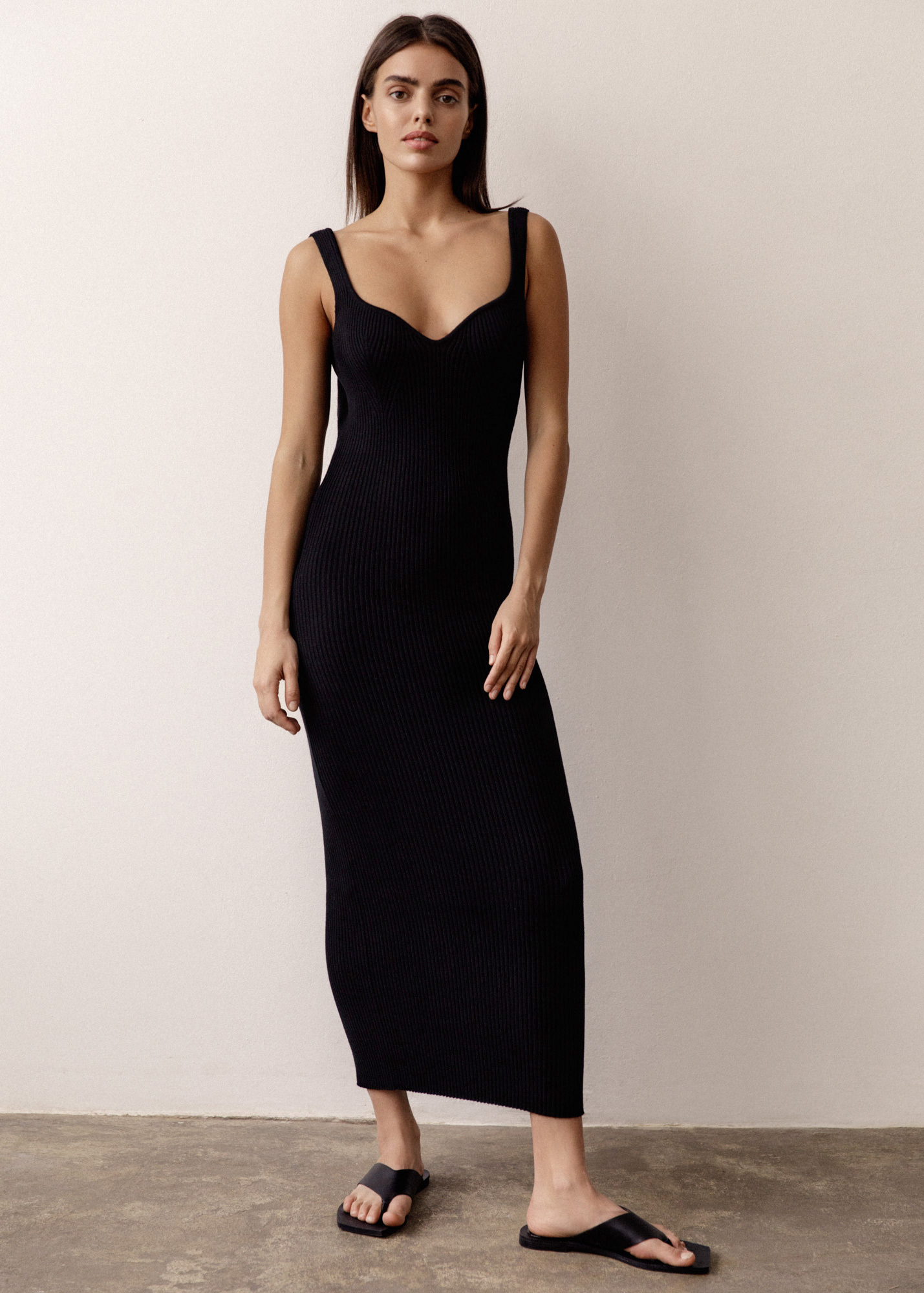 その他 TODAYFUL / Backopen Knit Dress//36/--/BLK Open Back Knit Midi Dress - SPLASH