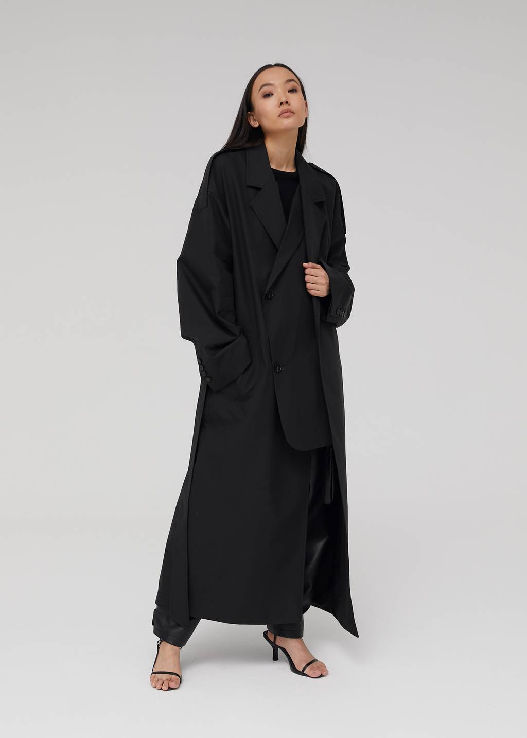 Blazer elements cotton oversized trench