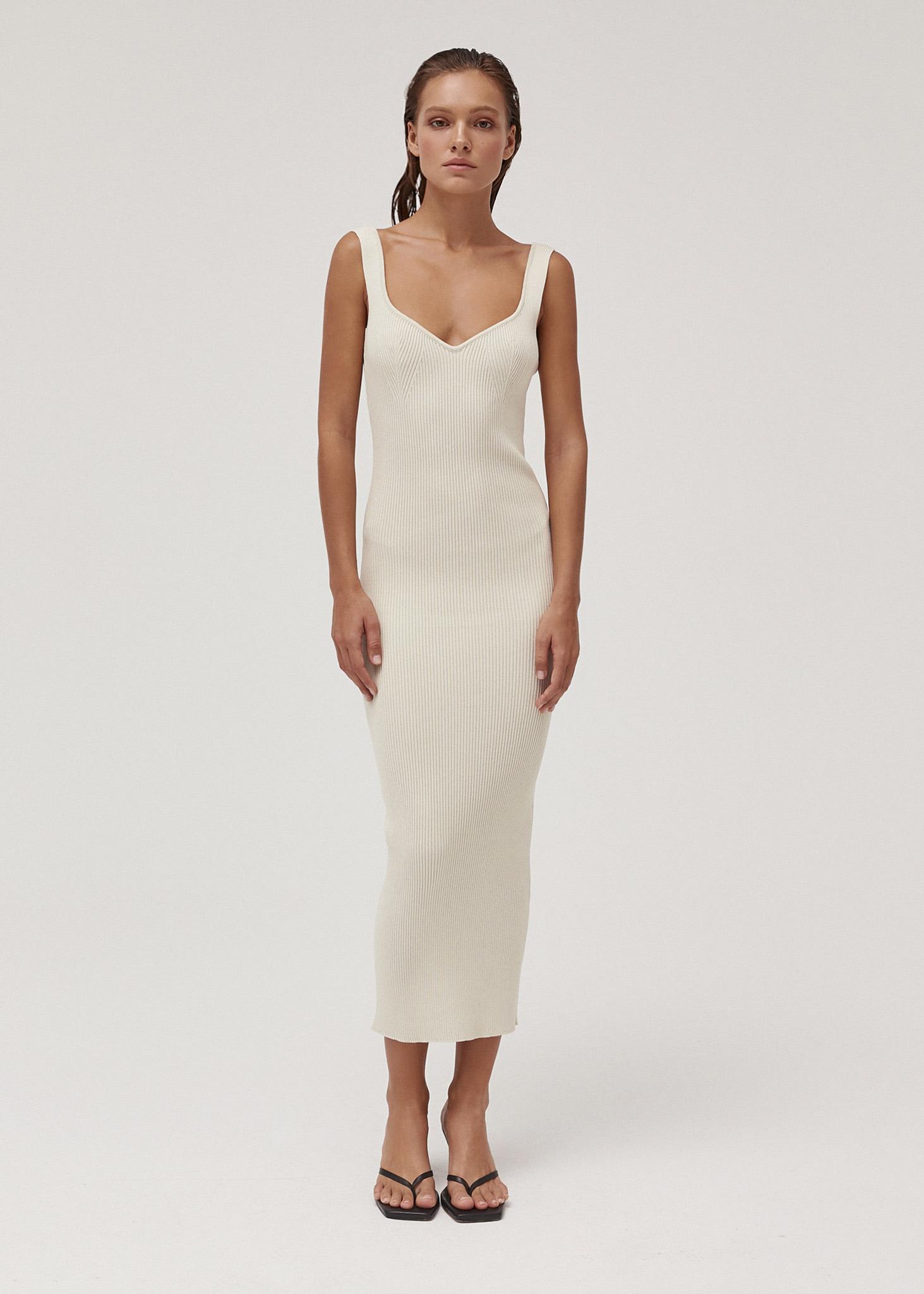 FINAL SALE > Ribbed knit dress with open back Buy from e-shop