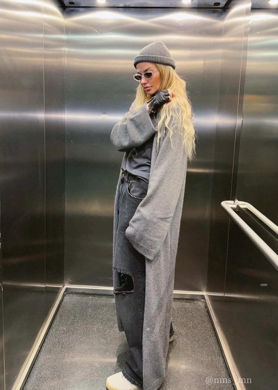 kashwere LONGLINE CARDIGAN ライトグレー longgreycardi_grande.jpg?v=