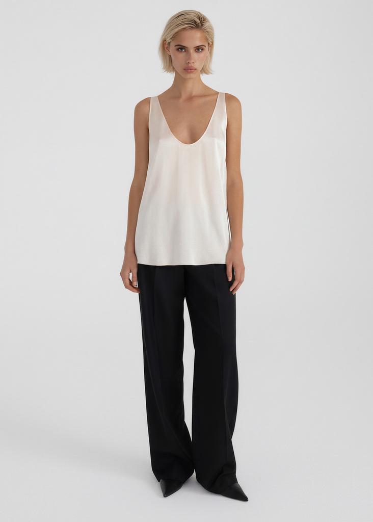 Viscose silk tank top