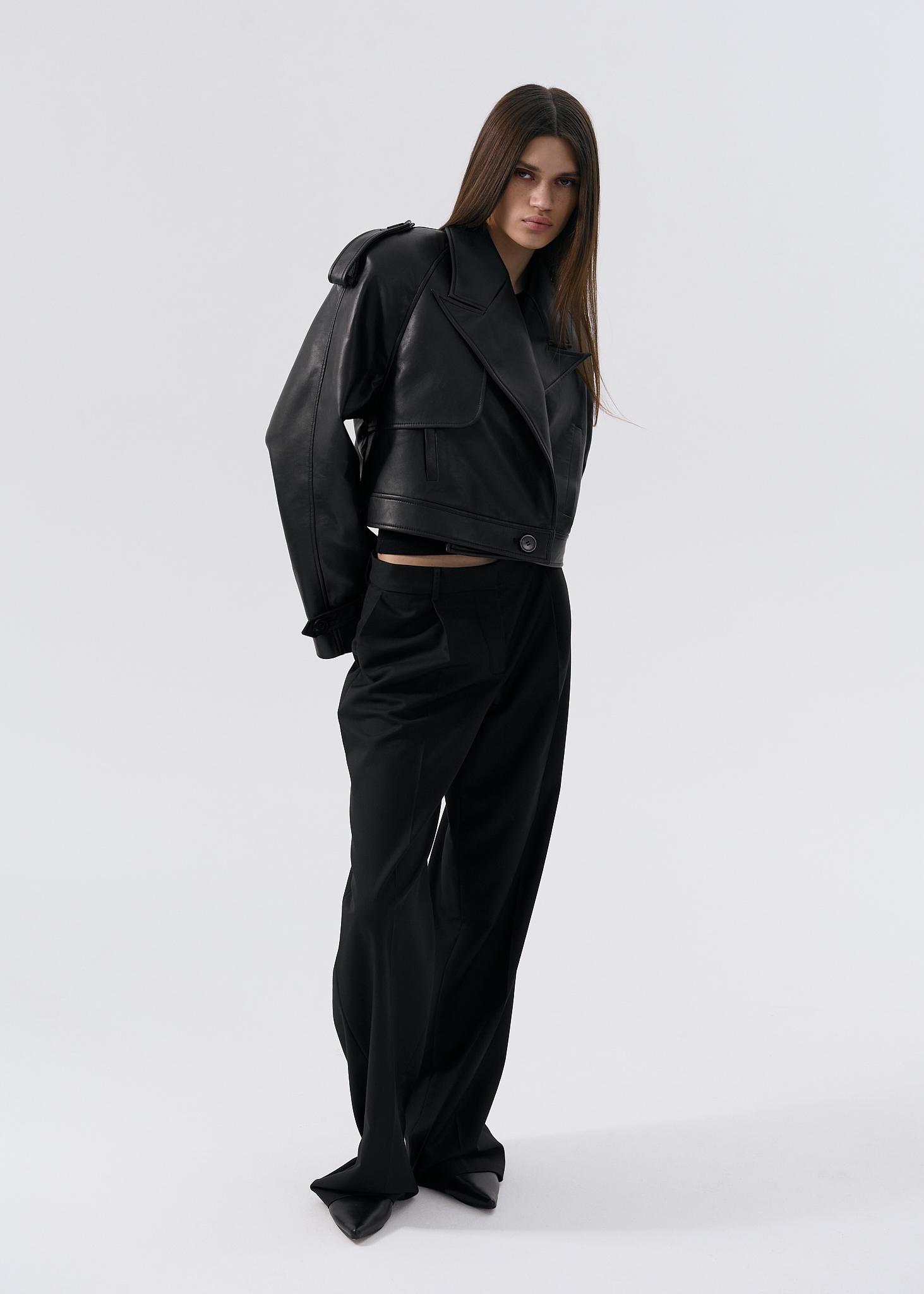 All > Premium faux leather cropped jacket - PREORDER Buy from e-shop