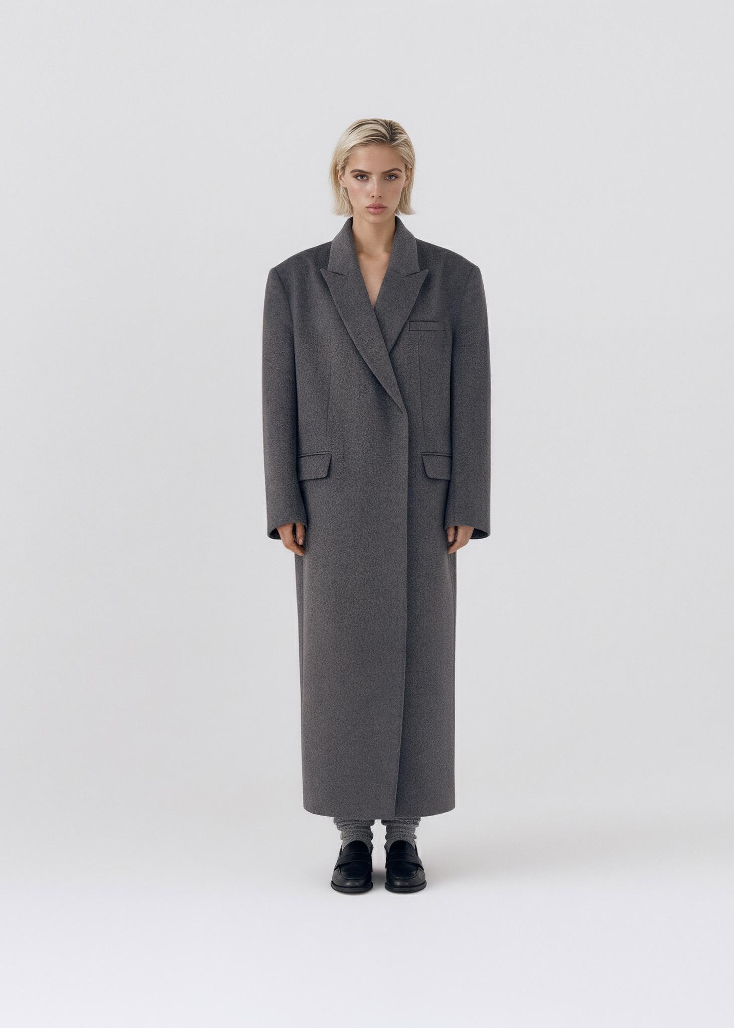 【RIIJA】coating linen maxi coat beige linen Algeria coat