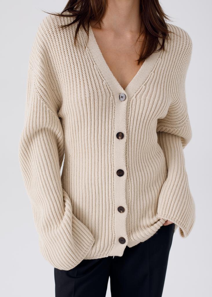 Merino wool cardigan