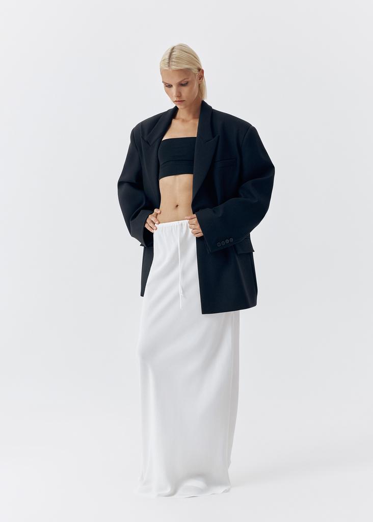 Flowing viscose maxi skirt