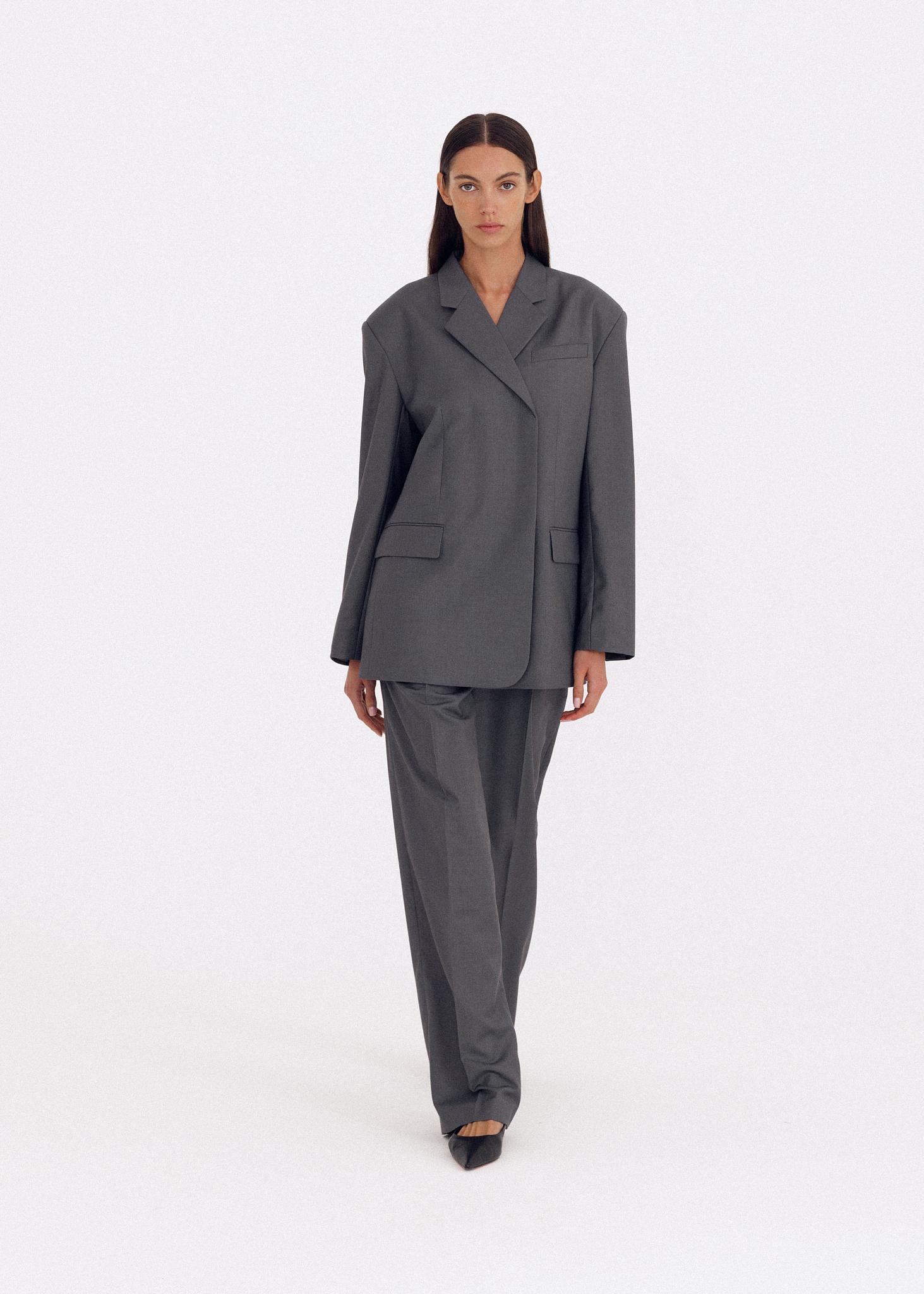 【BAZILIKA】Oversized blazer 2WAY BAZILIKA】Oversized blazer 2WAY