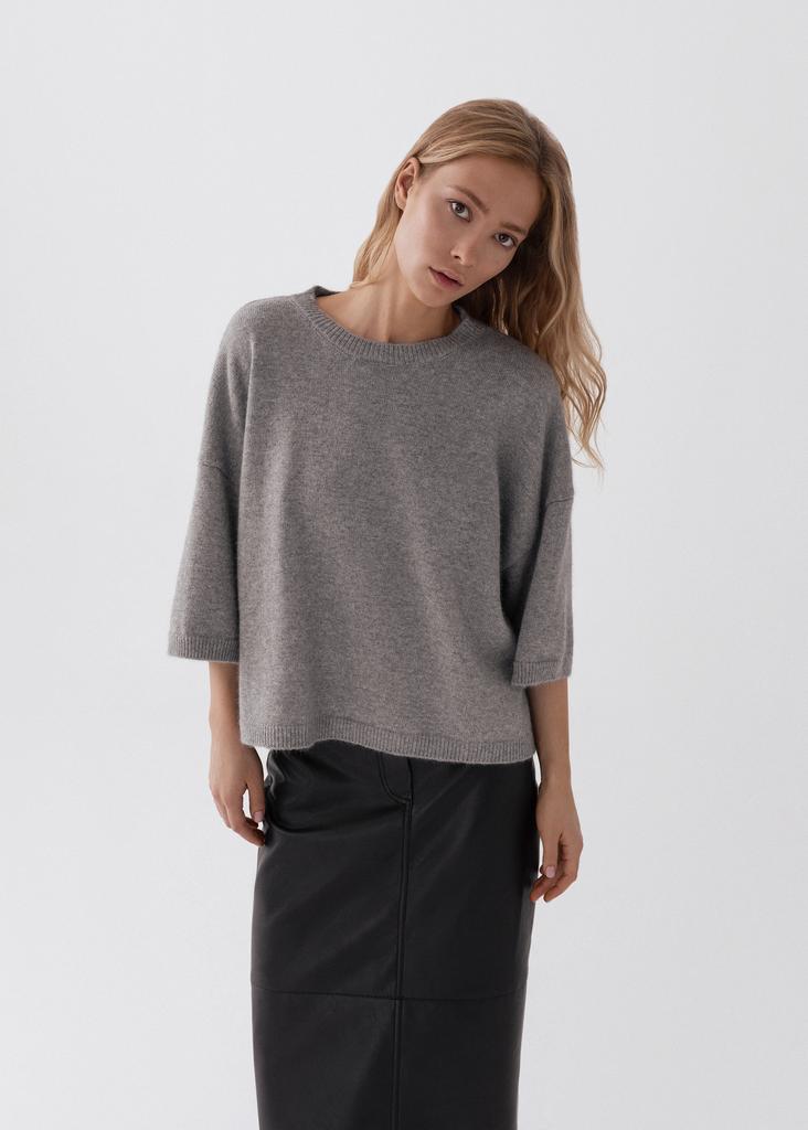 Оверсайз джемпер из 100% премиального кашемира