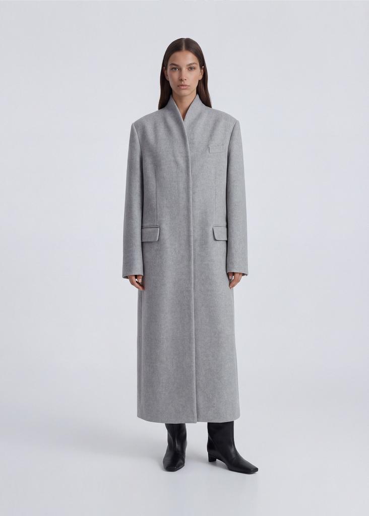 Пальто макси из 100% шерсти - ПРЕДЗАКАЗ