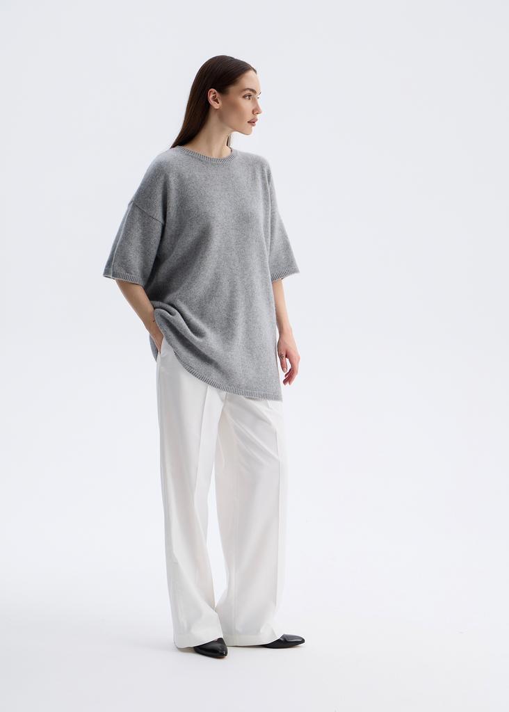 Оверсайз джемпер из 100% премиального кашемира