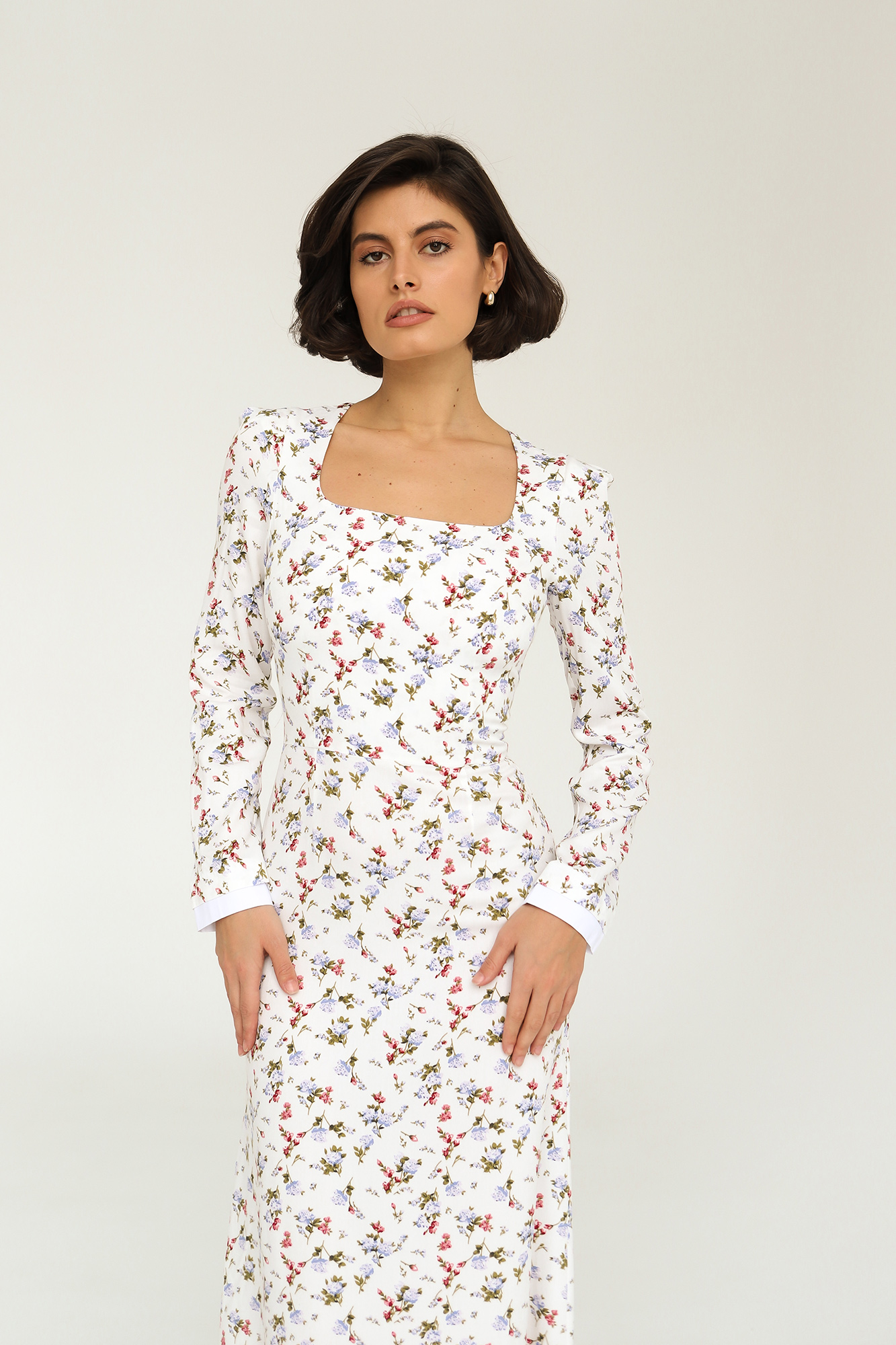 Платье CELINE white