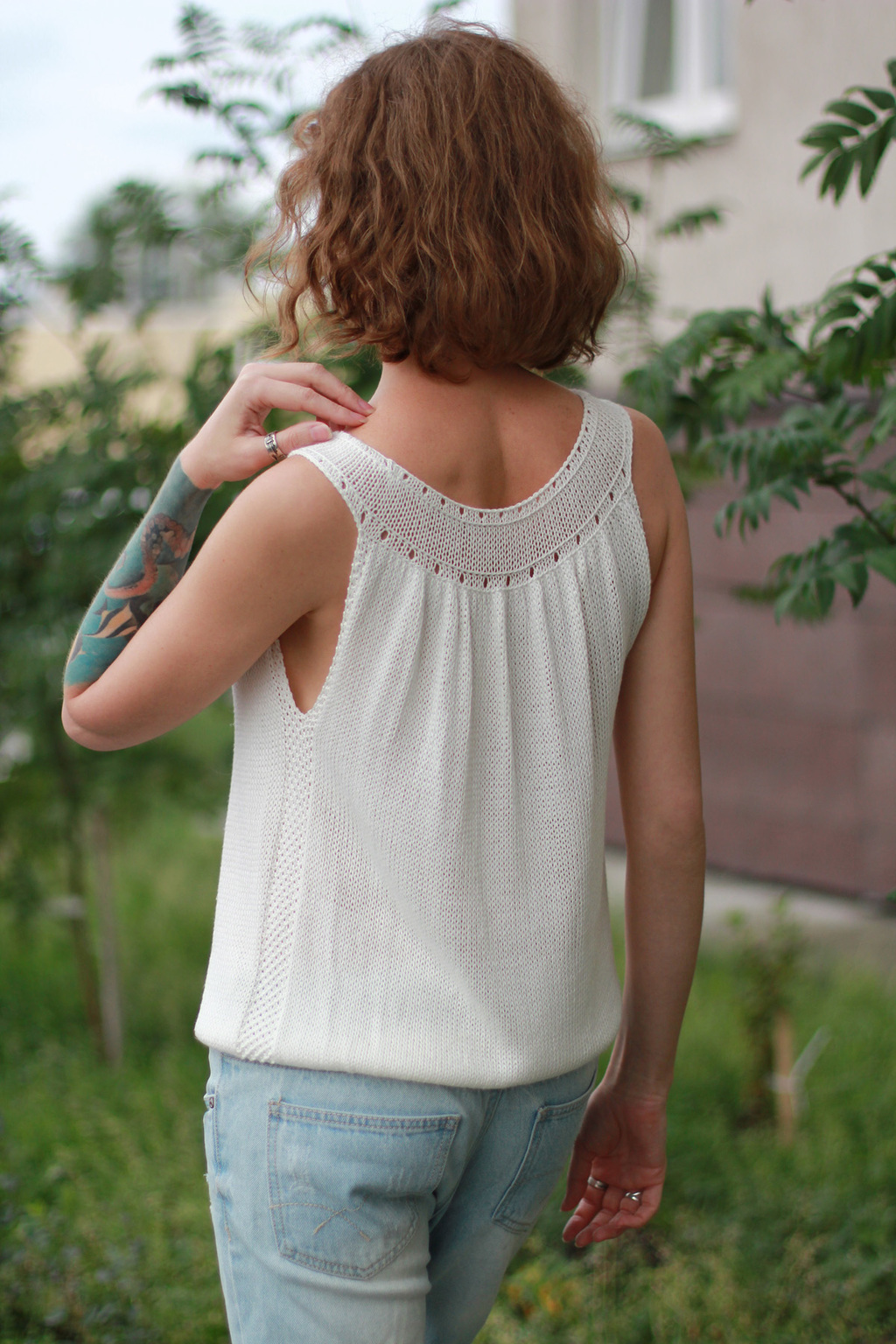 Мастер-класс по вязанию топа с круглой кокеткой МК Osiris_топ