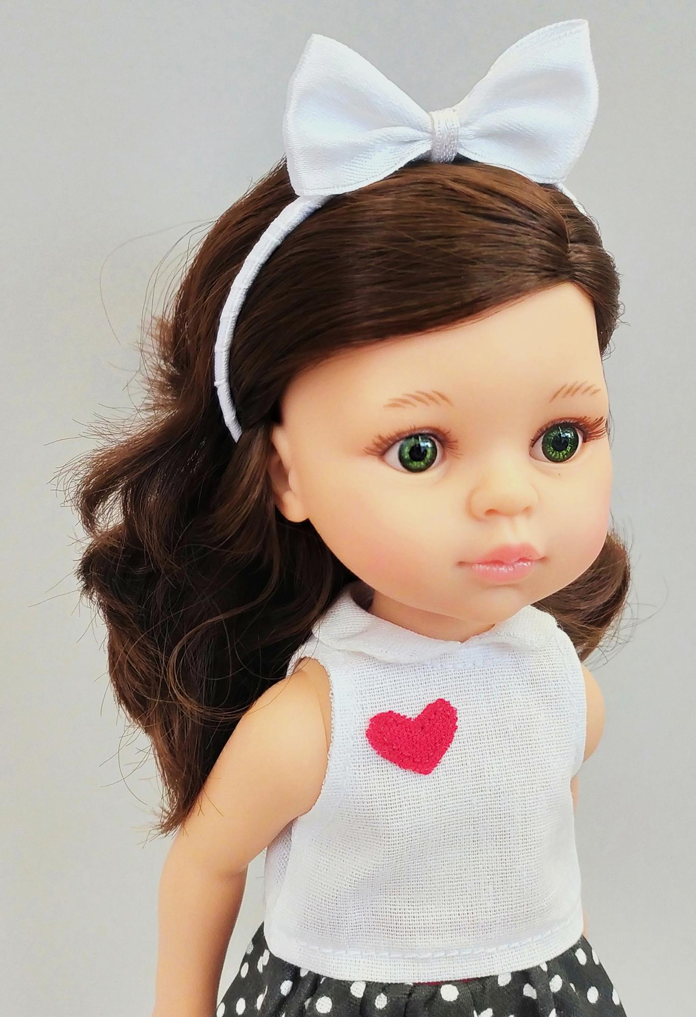 Ободок с бантиком белый