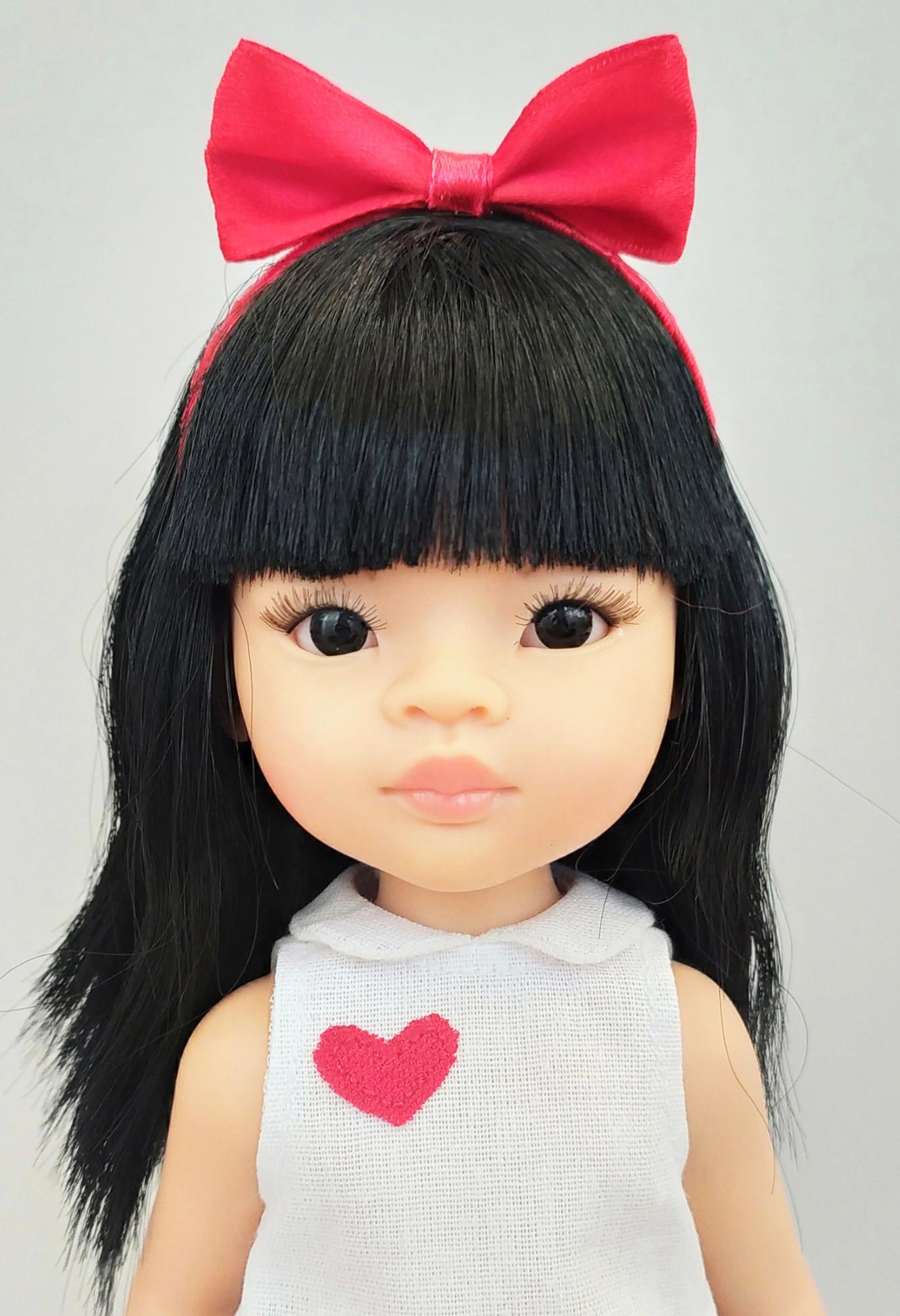 Ободок с бантиком красный