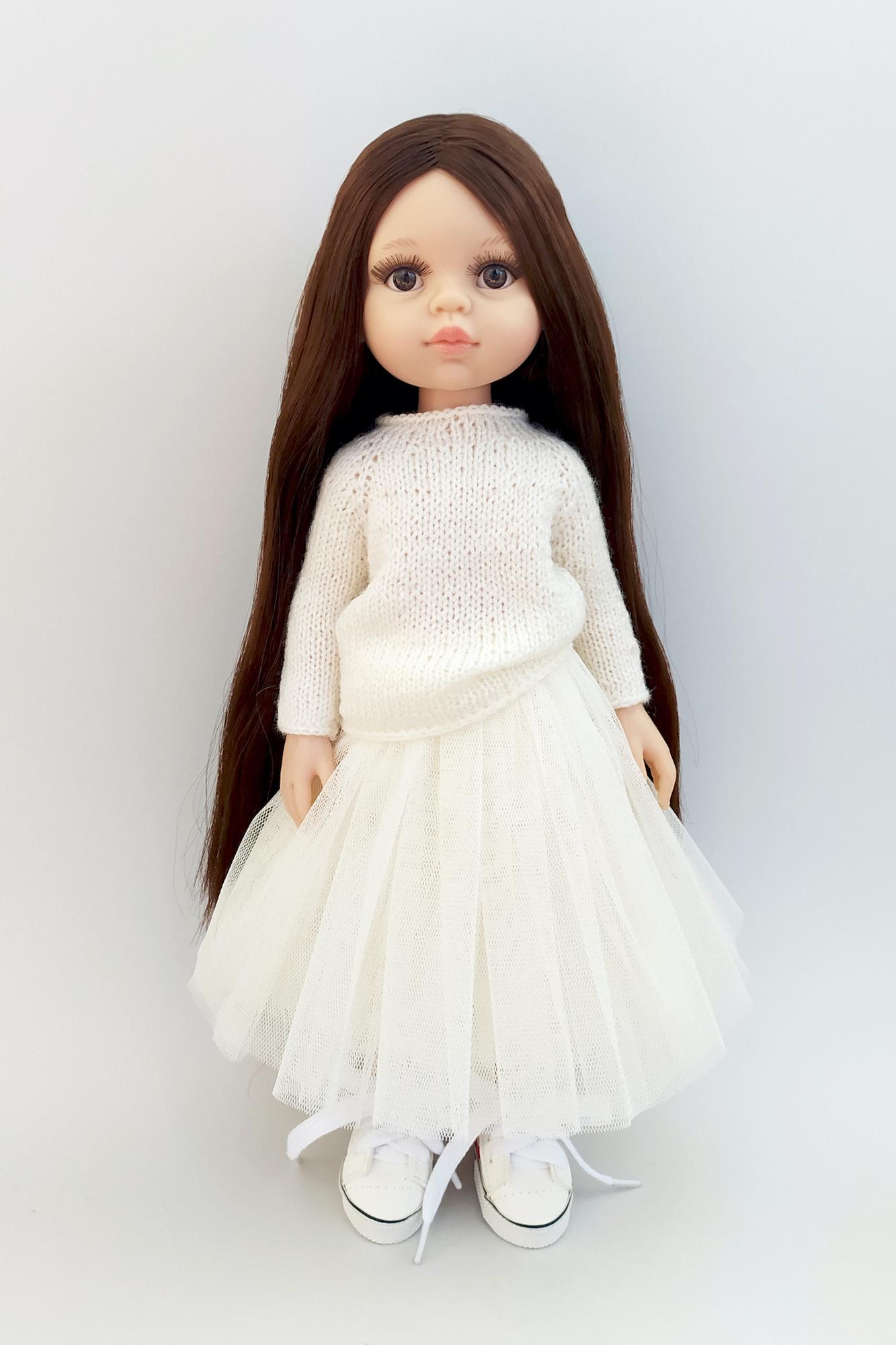 Кукла Кэрол Рапунцель в свитере и пышной юбке