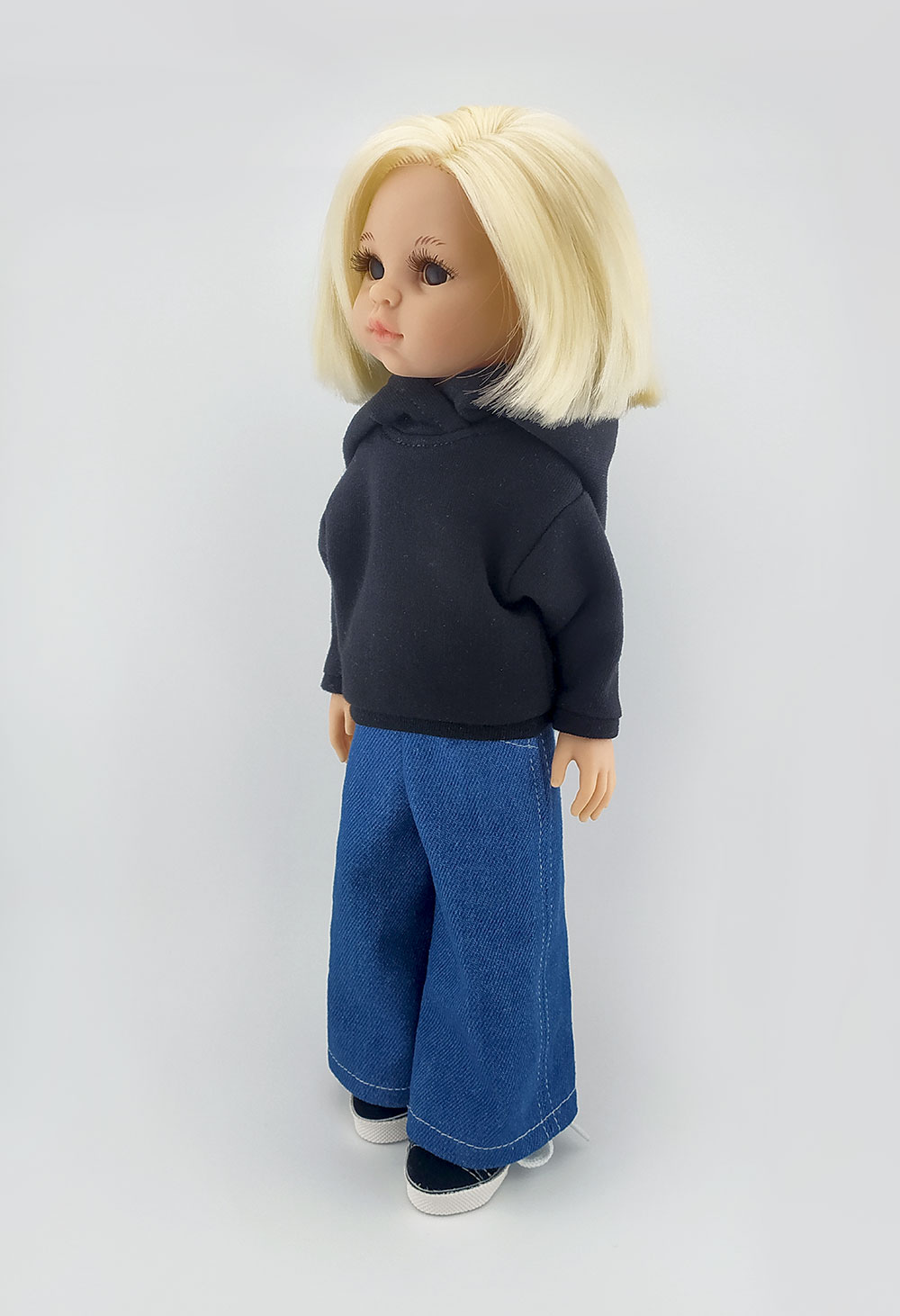 Джинсы широкие с карманами