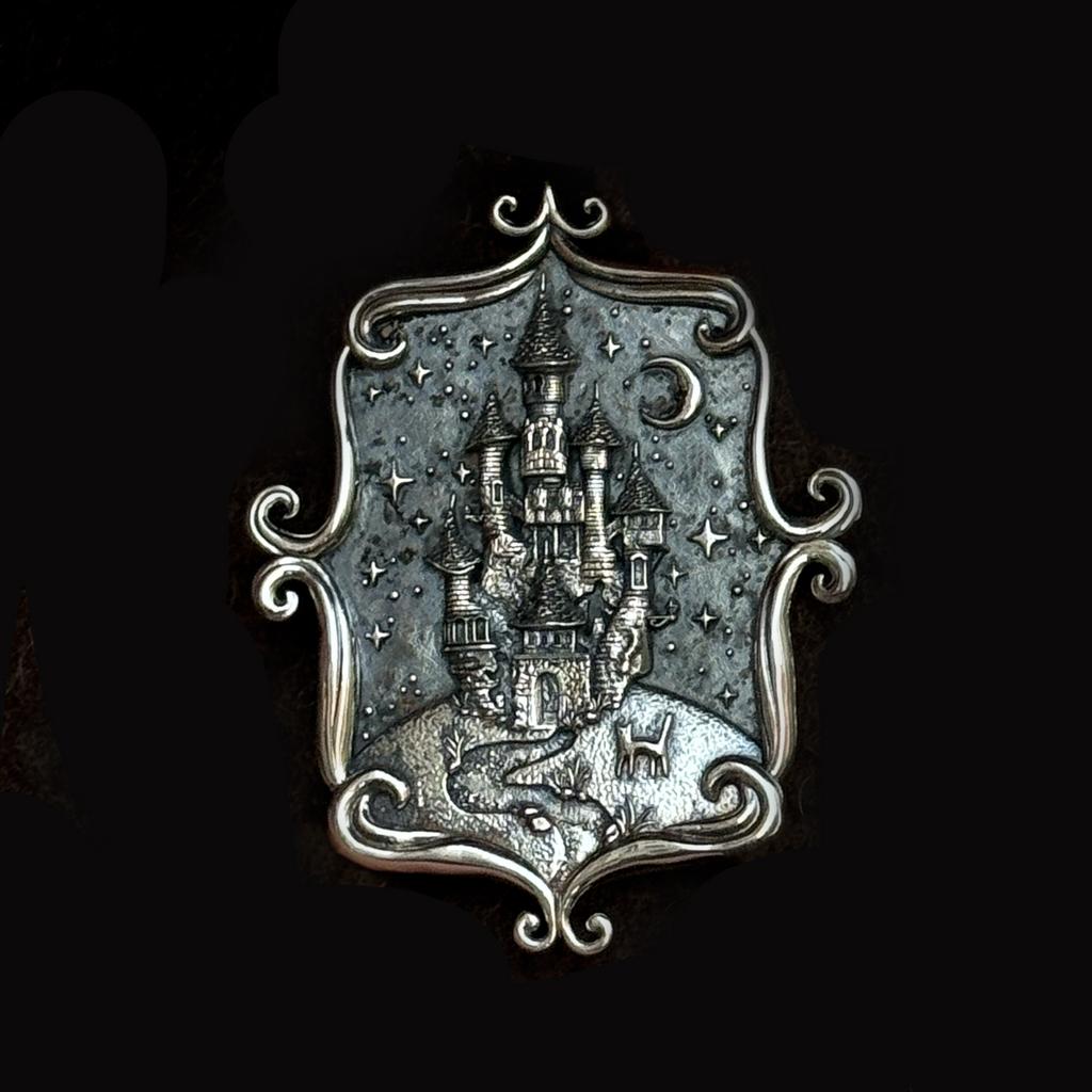 Брошь Бесконечная Ночь