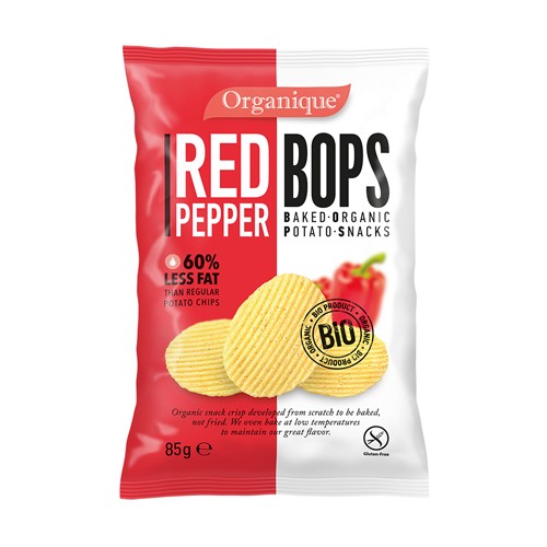 картофельные запеченные снеки BOPS с красным перцем