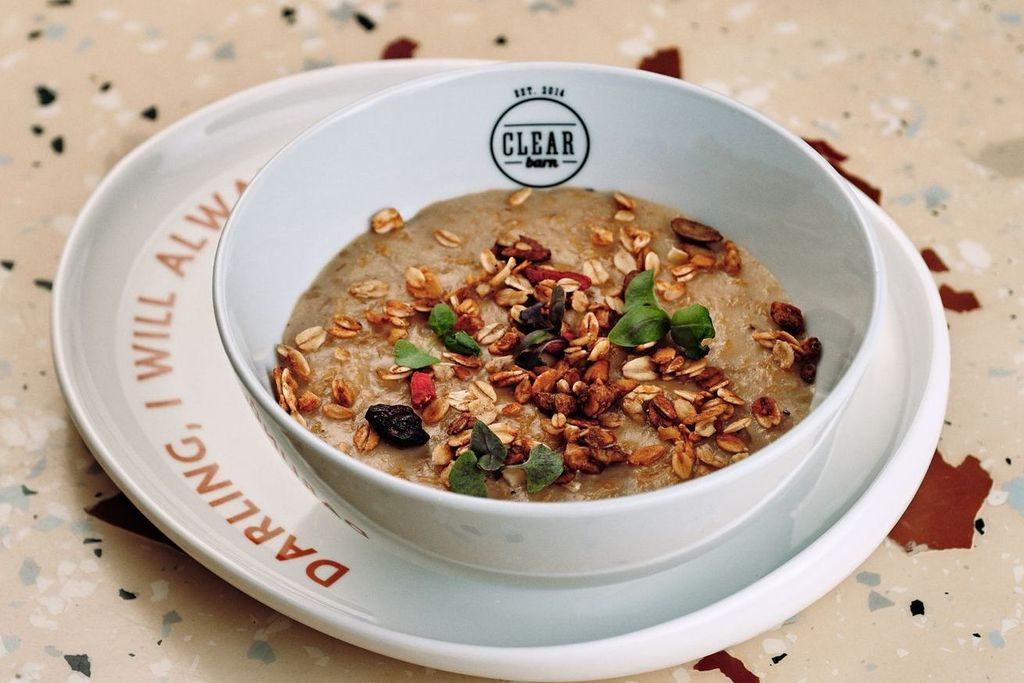 овсяная каша с гранолой СВ и кокосовым сахаром