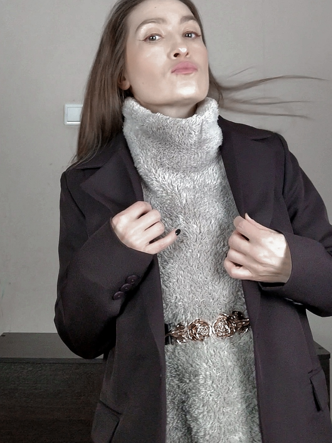 Манишка из меха