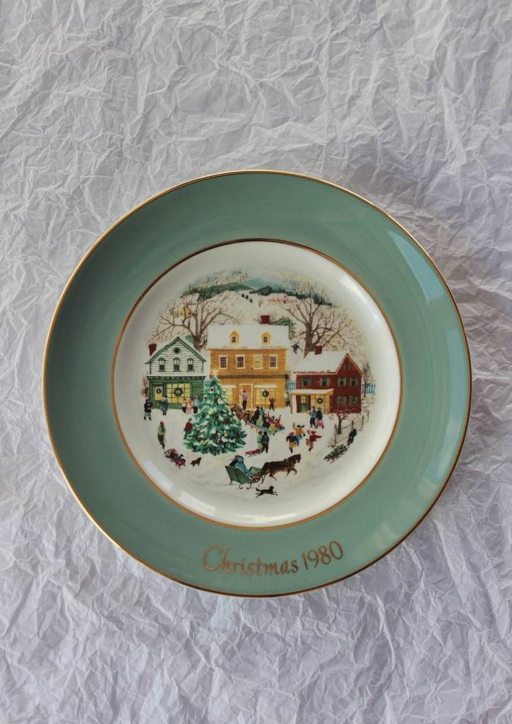 Рождественская тарелка 1980 Wedgwood