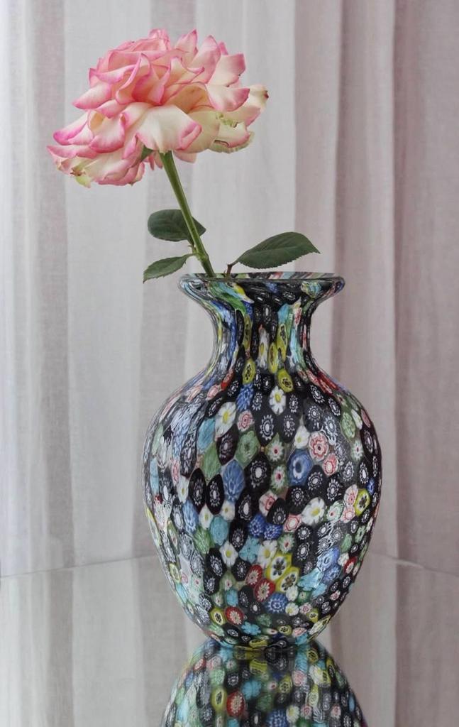 Ваза Murano в технике Millefiori