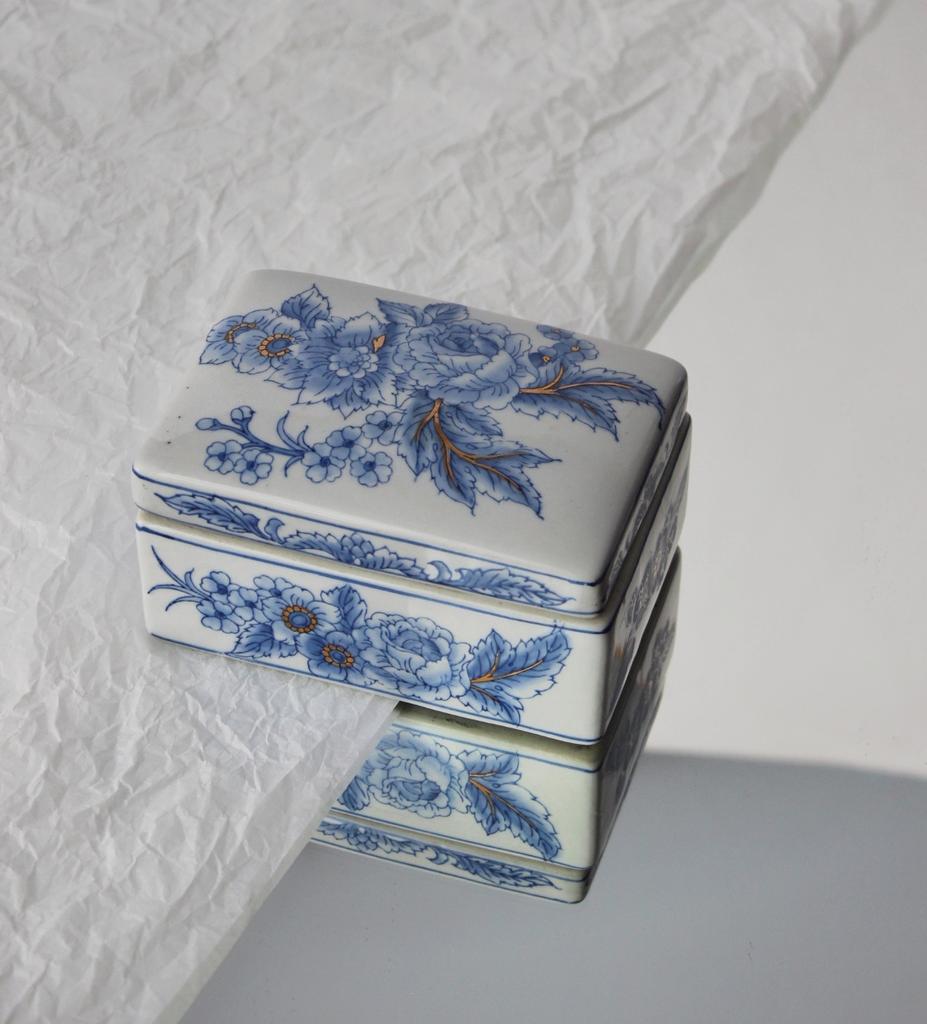 Китайская шкатулка с ручной росписью