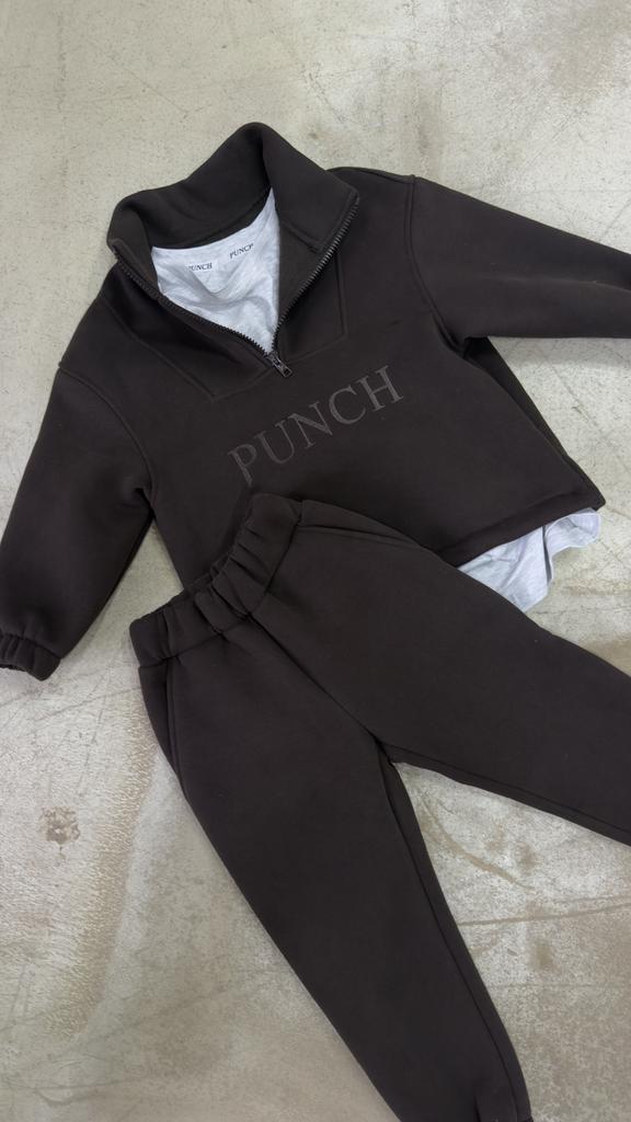 Джоггеры «Dubai chocolate» из футера с начосом