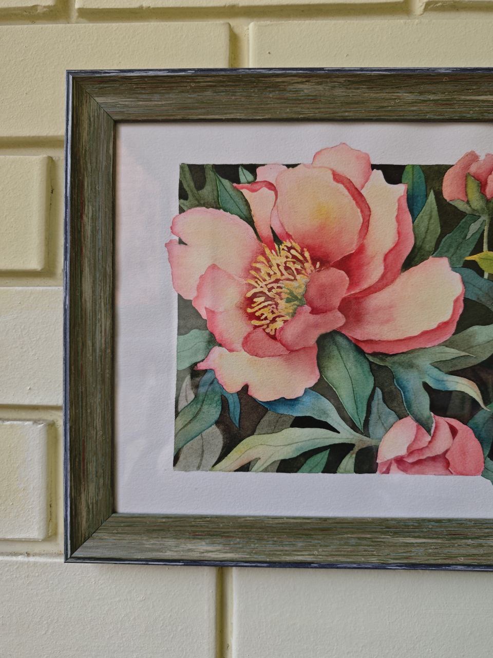 картина КОМПОЗИЦИЯ ИЗ ПИОНОВ