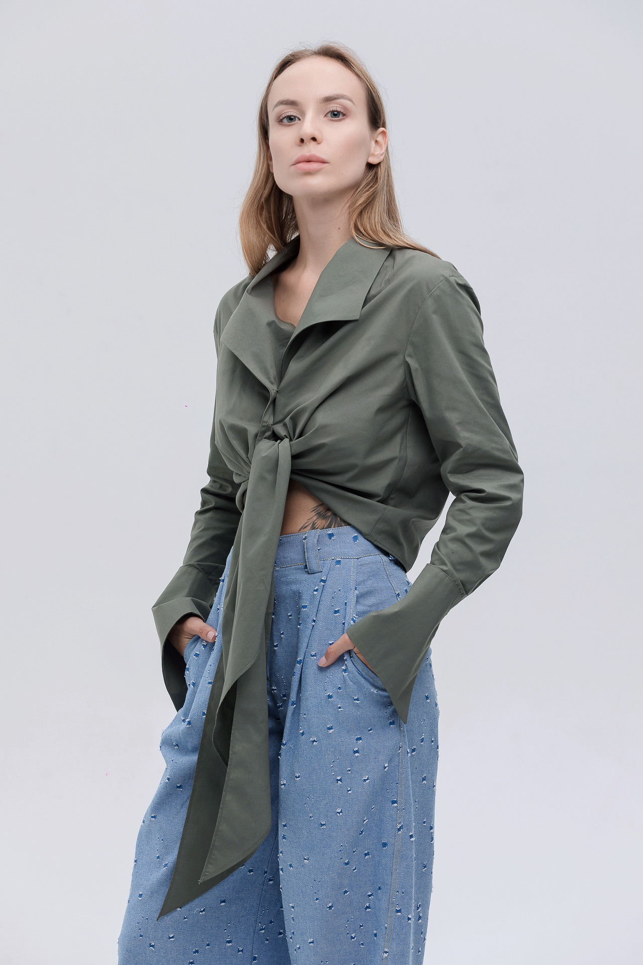 Блуза TRANSFORMA хаки