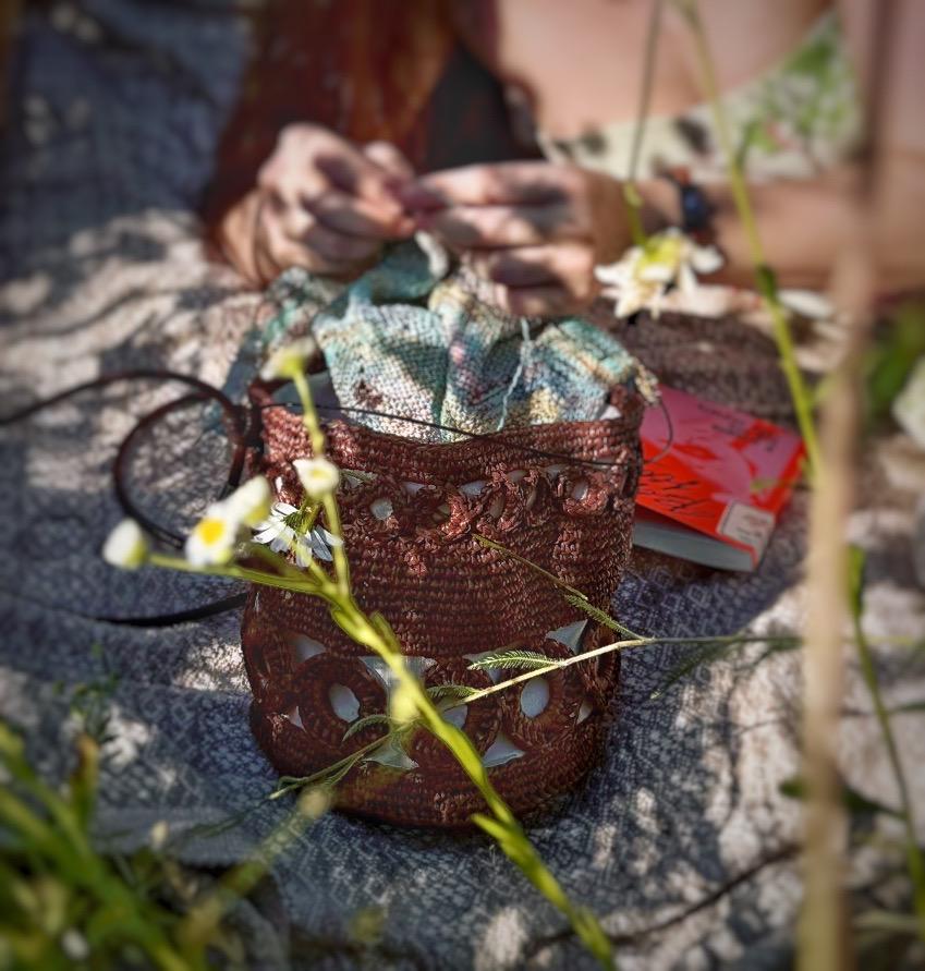 Сумка из рафии