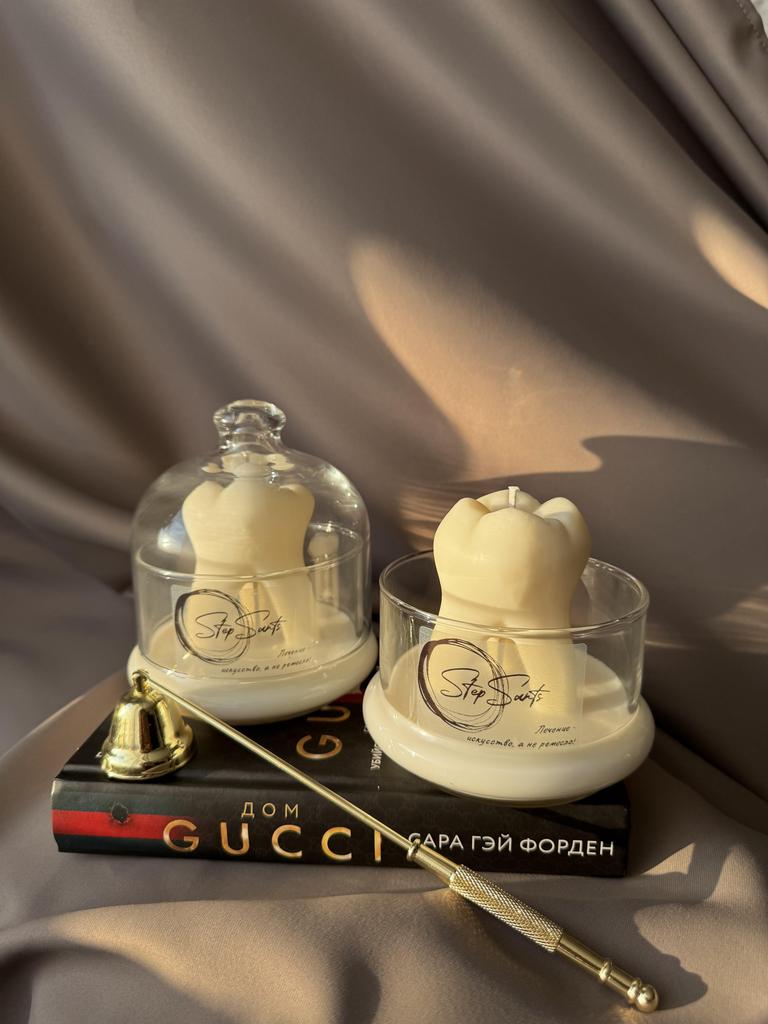 Свеча-зуб в колбе