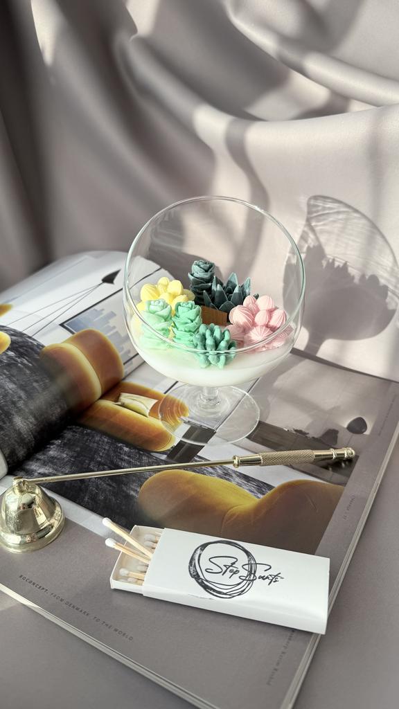 Свеча-флорариум