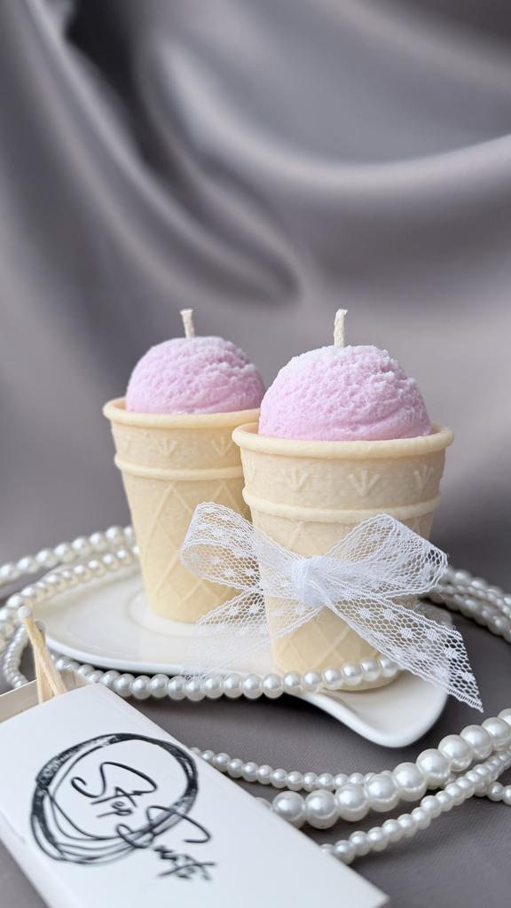 Свеча-мороженое