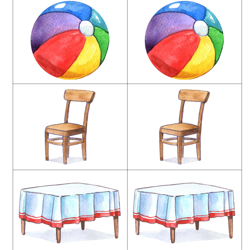 Идентичные картинки (карточки)