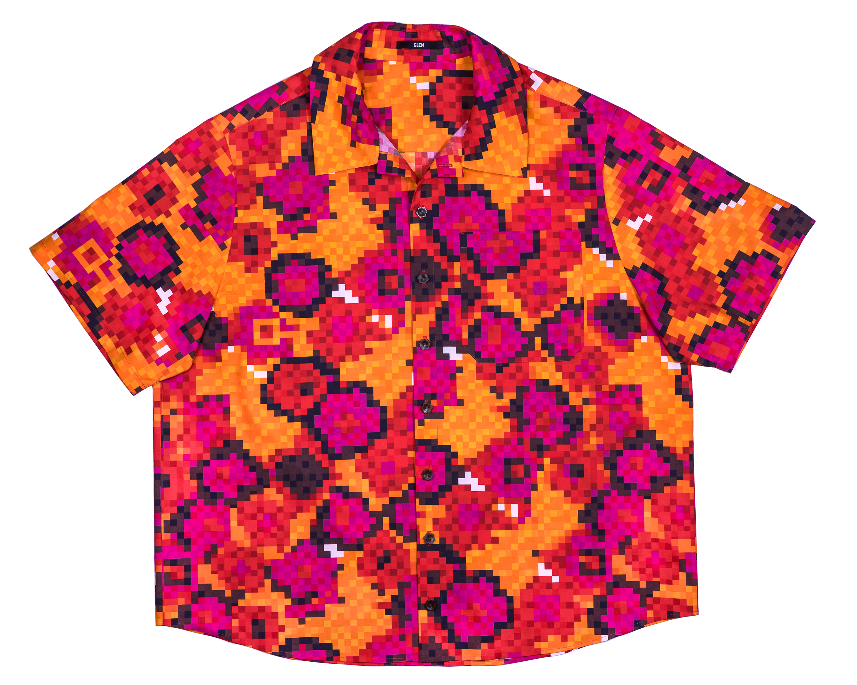 ХЛОПКОВАЯ РУБАШКА ПИКСЕЛИ