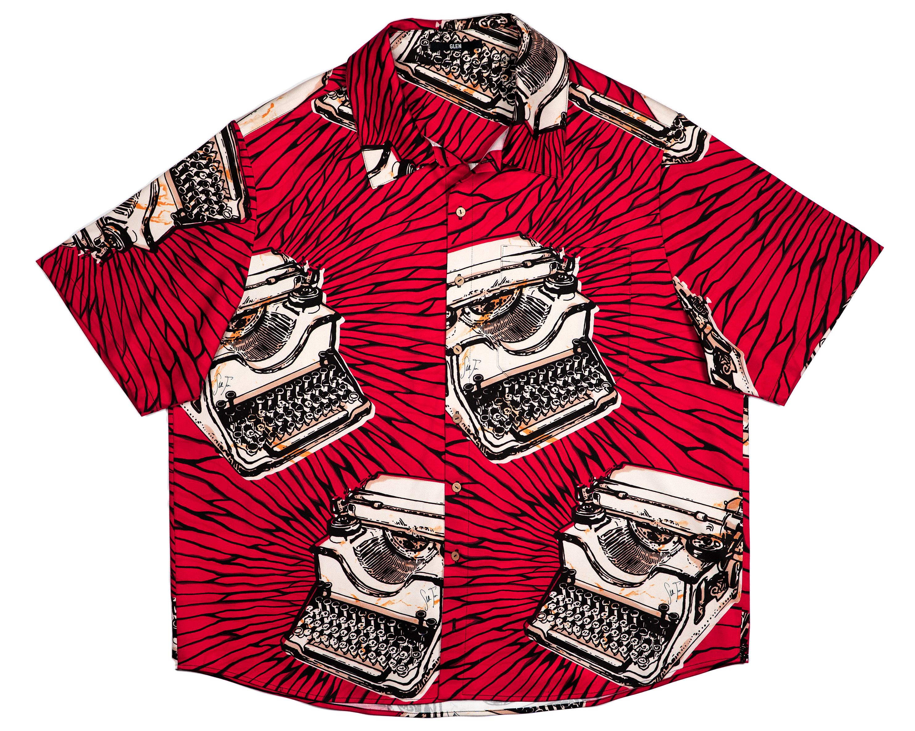 ХЛОПКОВАЯ РУБАШКА ПИШУЩАЯ МАШИНКА