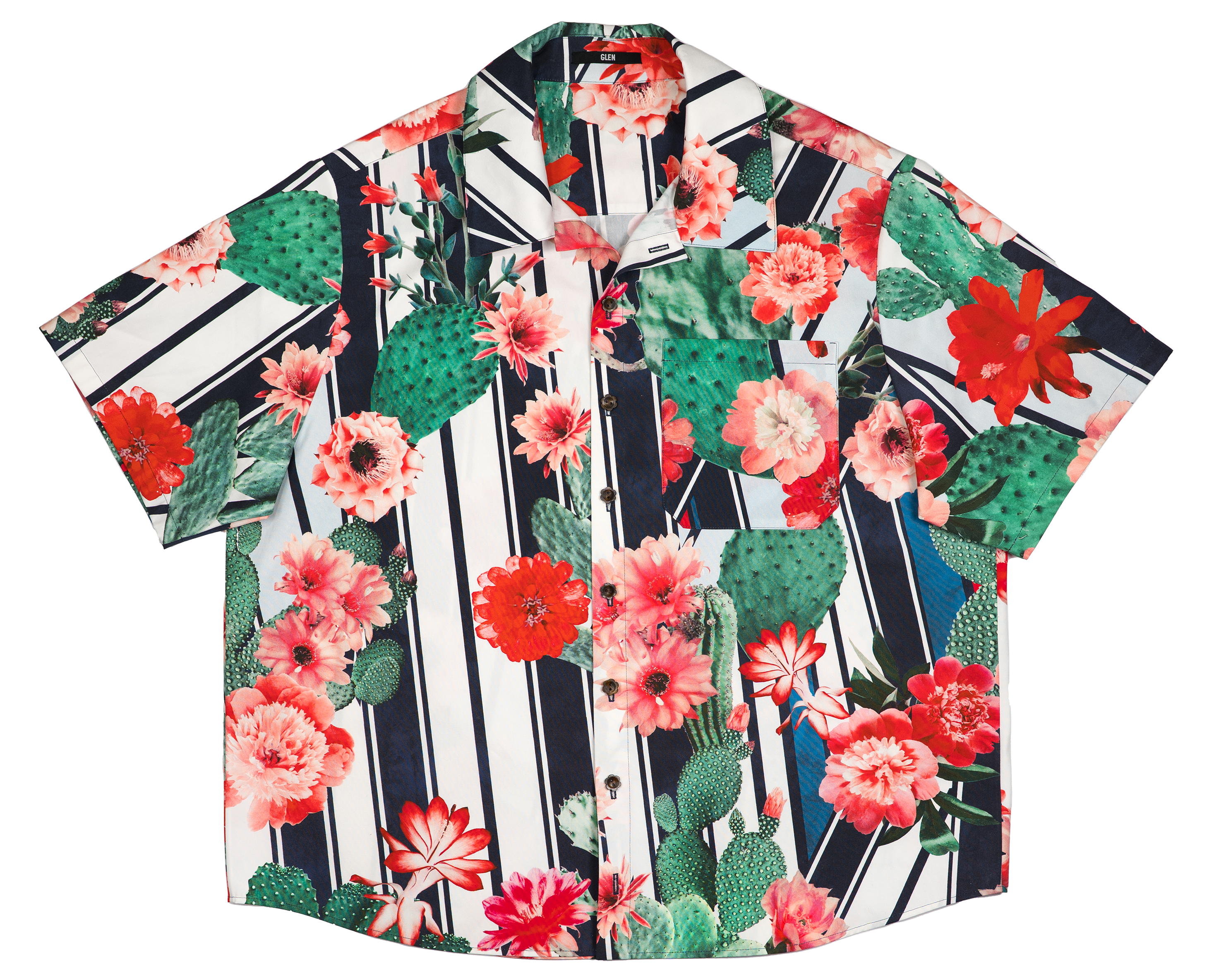 ХЛОПКОВАЯ РУБАШКА КАКТУСЫ