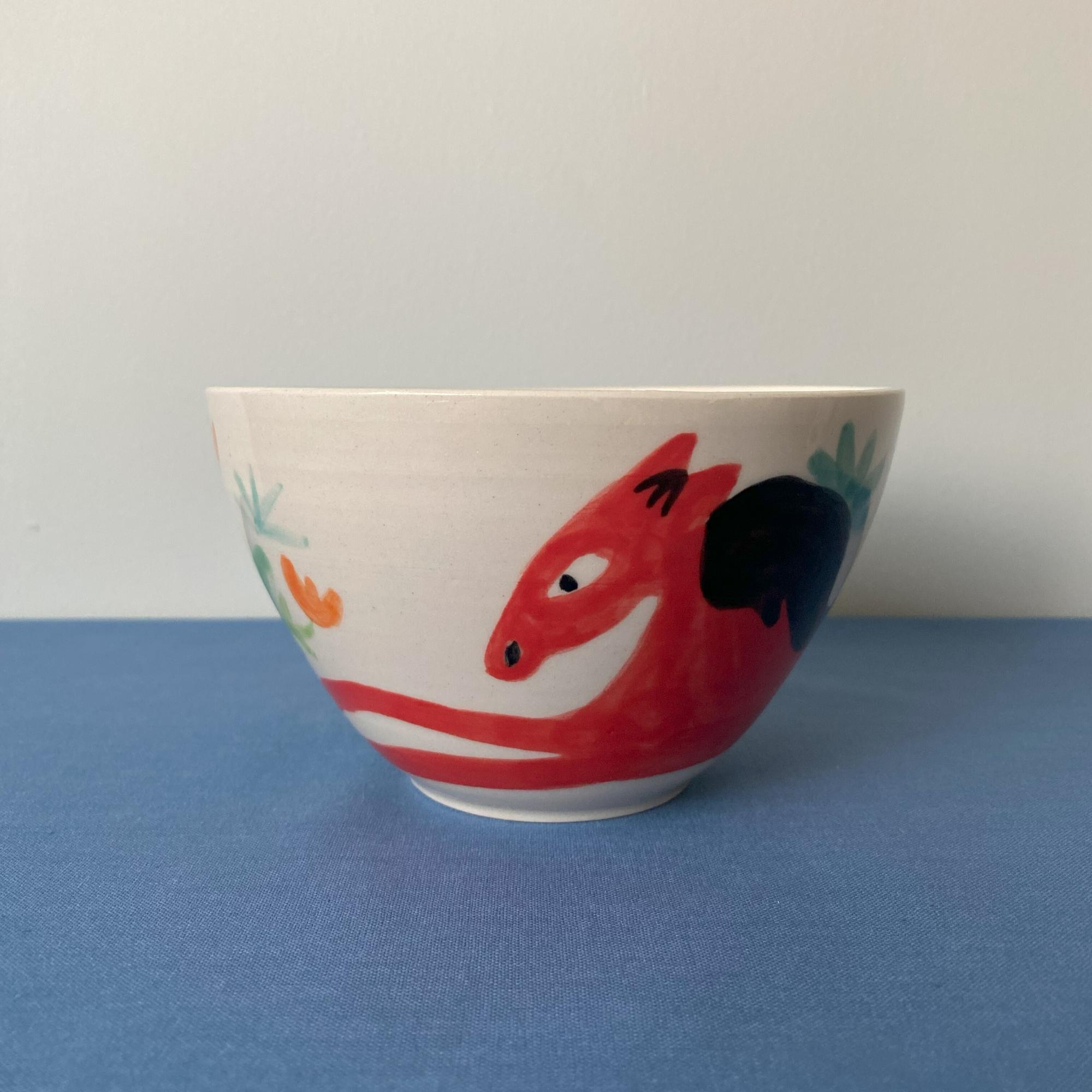 Боул Красный конь